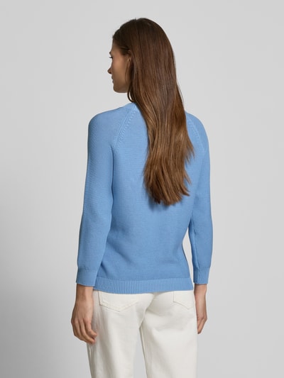 Weekend Max Mara Strickpullover mit Raglanärmeln Modell 'LINZ' Hellblau 5