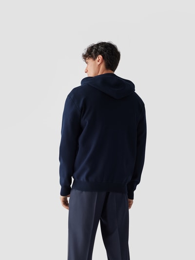 Roberto Collina Sweatjacke mit Kapuze Marineblau 5
