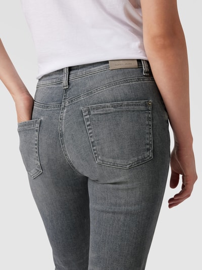 Cambio Jeans mit Ziersteinen Modell 'Pina' Hellgrau 3