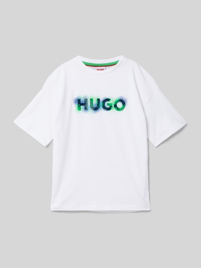 HUGO T-shirt met ronde hals Wit - 1