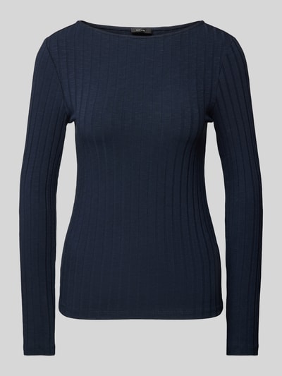 OPUS Longsleeve mit Rundhalsausschnitt Modell 'Sovke' Marine 2