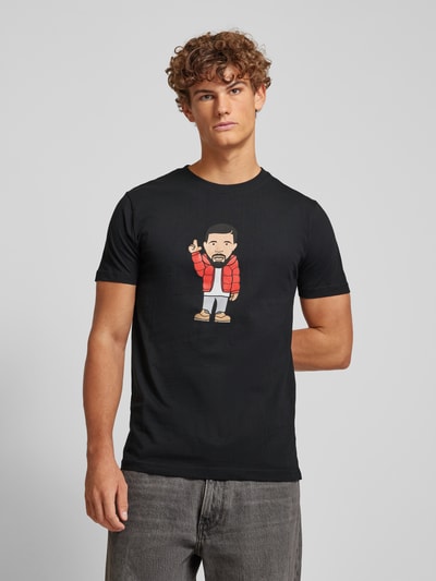 Mister Tee T-shirt z okrągłym dekoltem model 'KANADA SKETCH’ Czarny 4