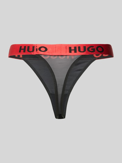 HUGO String mit Label-Bund Modell 'Velvet' Black 3