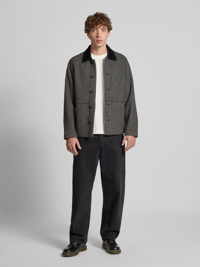 Marc O'Polo Denim Regular fit overhemdjack van wolmix Zwart - 1