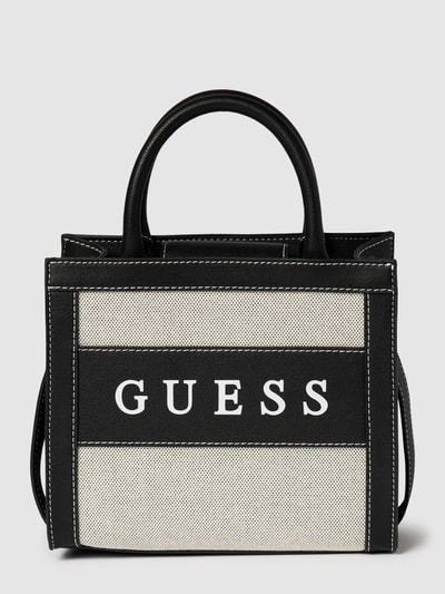 Guess Umhängetasche mit Label-Print Modell 'MONIQUE MINI' Black 2