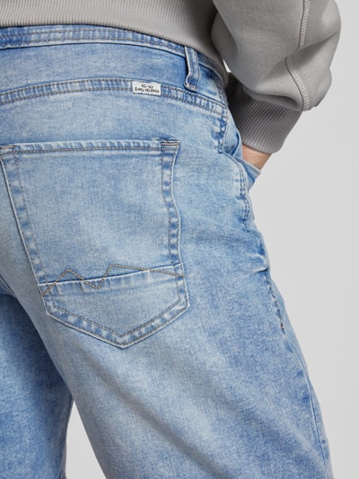 Blend Regular Fit Jeansshorts im 5-Pocket-Design Hellblau 3