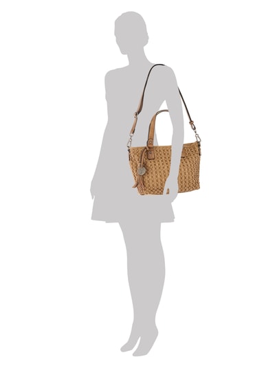 SURI FREY Shopper in Flechtoptik Camel 1