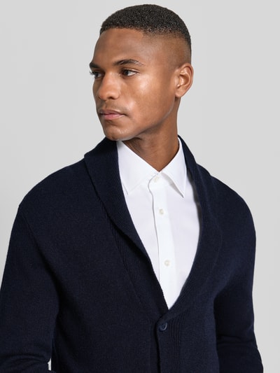 Lindbergh Strickjacke mit Knopfleiste Dunkelblau 3