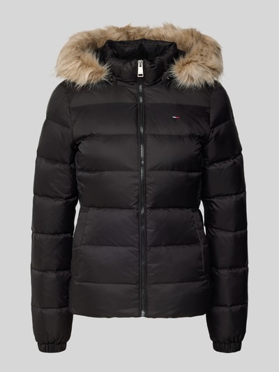 Tommy Jeans Kurtka puchowa o kroju slim fit ze stójką Czarny 2