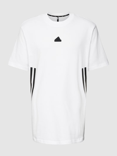 ADIDAS SPORTSWEAR T-shirt z bawełny z detalem z logo Biały 2