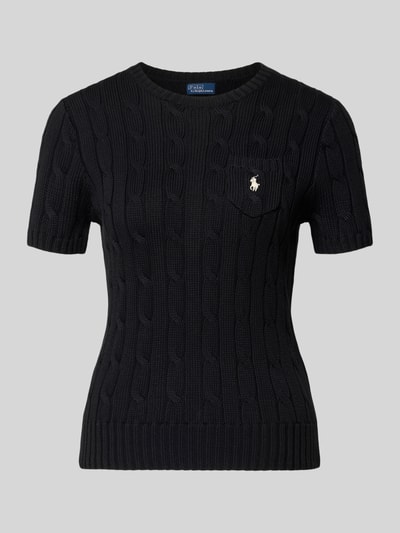 Polo Ralph Lauren Regular Fit Strickpullover aus reiner Baumwolle BLACK 2