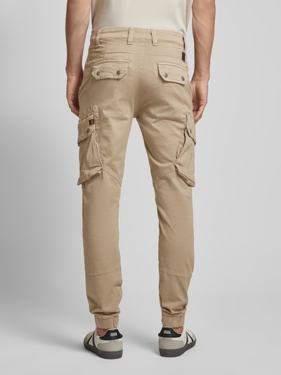 Alpha Industries Tapered fit cargobroek met klepzakken, model 'COMBAT PANT' Zand - 5