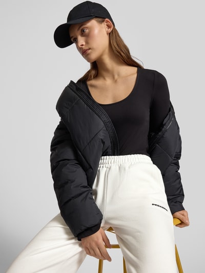 Pegador Spodnie dresowe o szerokim kroju z wyhaftowanym logo model ‘Anni’ Beżowy 3