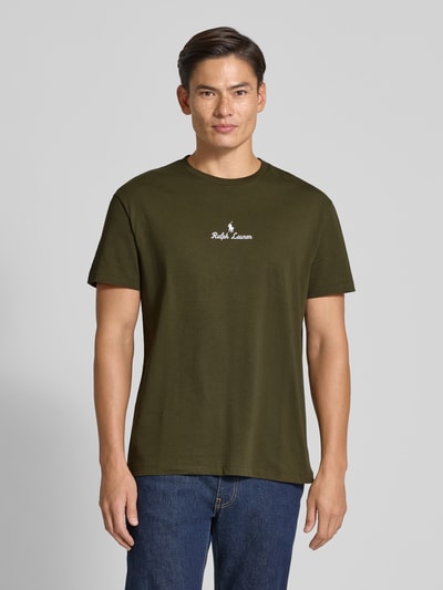 Polo Ralph Lauren T-shirt met labelstitching Olijfgroen - 4