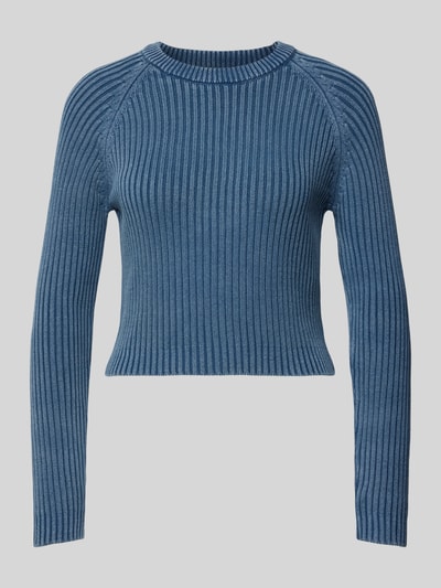 Vero Moda Regular Fit Strickpullover mit verwaschener Optik Modell 'REAL' Hellblau 2