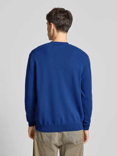 Replay Gebreide pullover van lanawolmix met ronde hals Blauw - 5