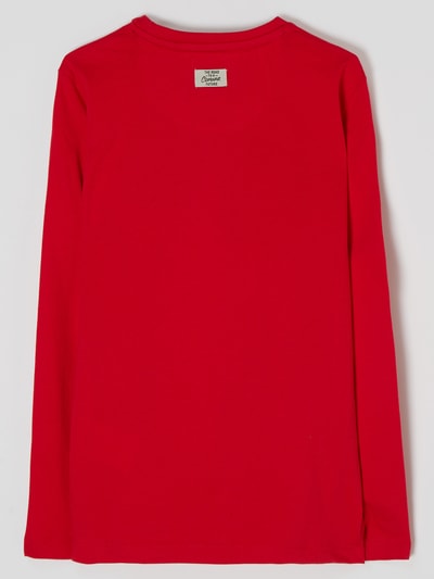 Petrol Longsleeve aus Bio-Baumwolle  Rot 3