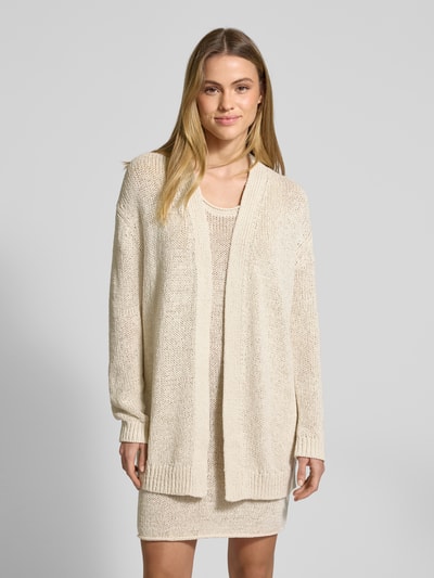 Marc O'Polo Comfort Fit Cardigan aus Baumwoll-Mix Ecru 4