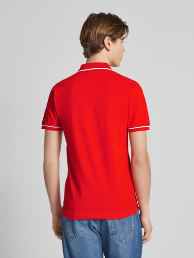 Calvin Klein Jeans Poloshirt met labelstitching Rood - 5