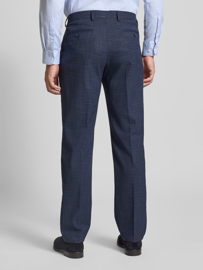 Christian Berg Men Regular Fit Anzughose mit Bügelfalten Blau 5