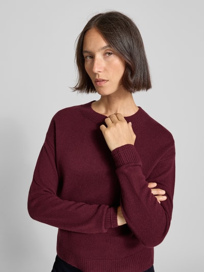 Christian Berg Woman Sweter wełniany z okrągłym dekoltem Bordowy 3