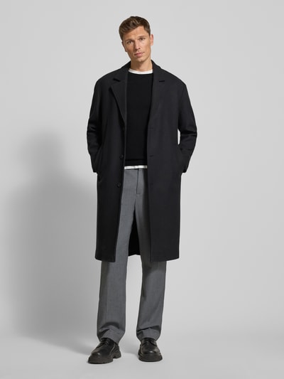 JOOP! Collection Sweter z dzianiny z prążkowanymi wykończeniami model ‘Denny’  1