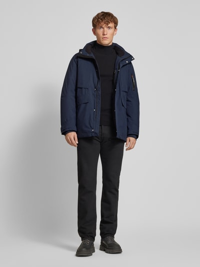 s.Oliver RED LABEL Regular fit parka met afneembare capuchon en waterafstotende functie Blauw - 1