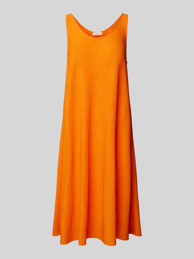 s.Oliver RED LABEL Knielanges Kleid mit Plisseefalten Orange 2