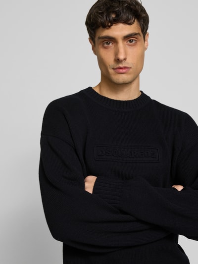 Dsquared2 Pullover in Strick-Optik Black 3