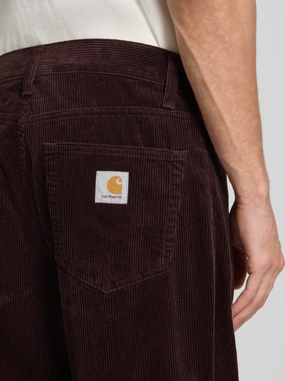 Carhartt Work In Progress Corduroy broek met steekzakken, model 'LANDON' Donkerbruin - 3
