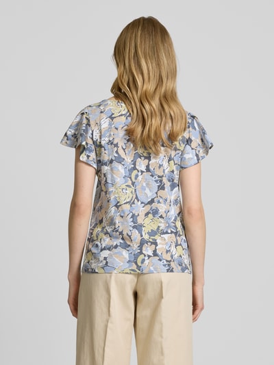 Lauren Ralph Lauren T-shirt met boothals, model 'EDBERT' Blauw - 5
