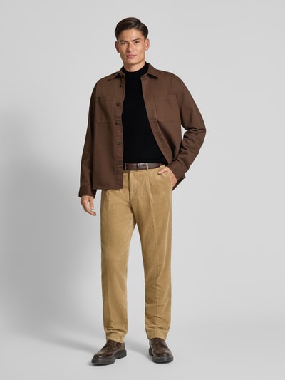 SELECTED HOMME Relaxed Fit Strickpullover aus Woll-Kaschmir-Mix Modell 'Calle' Black 1