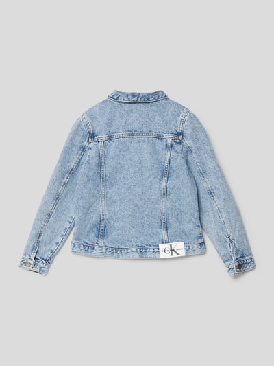 Calvin Klein Jeans Jeansjacke mit Label-Patch Modell 'SALT PEPPER' Blau 3