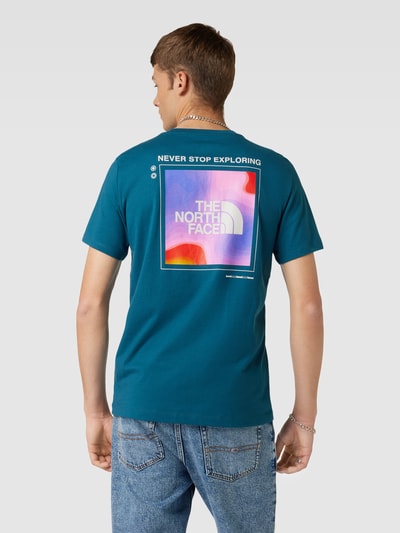 The North Face T-Shirt mit Label-Print Royalblau 5