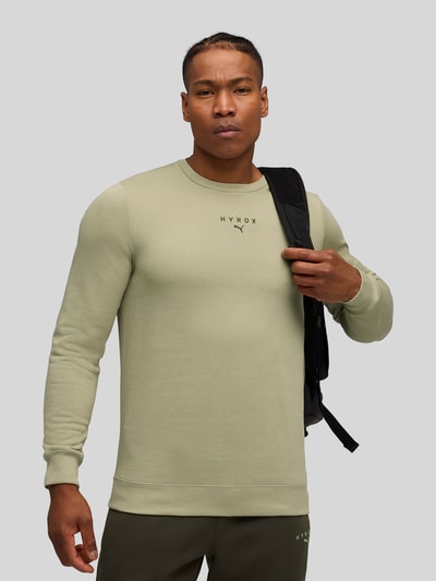 PUMA Performance PUMA x HYROX - Regular Fit Sweatshirt aus Baumwoll-Mix Hellgruen 3