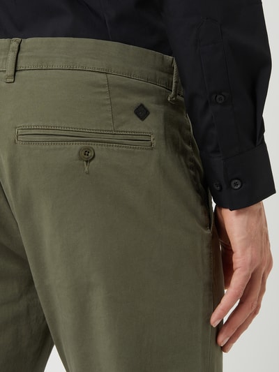 Casual Friday Chino mit Stretch-Anteil Modell 'Viggo' Oliv 3