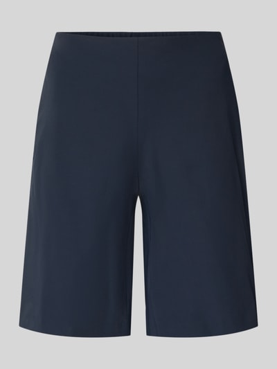 Produktfoto, Schlupfbermuda Techno Cotton Superstretch von Raffaello Rossi, krój regular fit, elastyczny pas, tylne kieszenie, szerokość w rozmiarze 36: 39 cm, długość nogawki od wewnątrz w rozmiarze 36: 24 cm, ciemnogranatowy kolor, gładka faktura