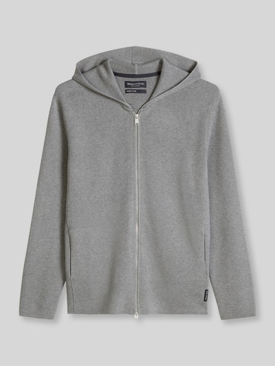 Produktfoto, Regular Fit Pullover aus reiner Baumwolle von Marc O'Polo in hellgrau, schlichtes Design, sichtbare Textur