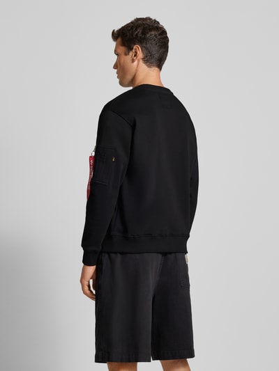 Alpha Industries Sweatshirt mit Rundhalsausschnitt Black 5