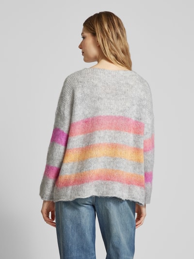 miss goodlife Strickpullover aus Woll-Mix mit überschnittenen Schultern Hellgrau 5