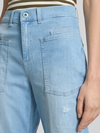 Angels Jeans in verkorte pasvorm, model ''LIBERTA' Bleu - 3