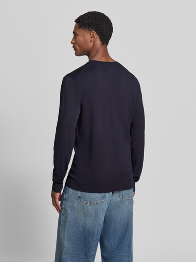 MCNEAL Strickpullover mit geripptem Rundhalsausschnitt Marine 5
