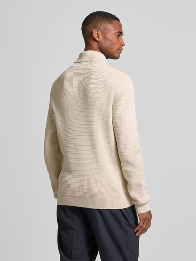 SELECTED HOMME Strickpullover mit Rollkragen Modell 'THEO' Offwhite 5