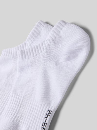 Produktfoto, Socken mit Logo-Stitching im 2er-Pack von Snocks, weiß, Baumwoll-Mix, elastischer Bund, feine Struktur, für Herren.