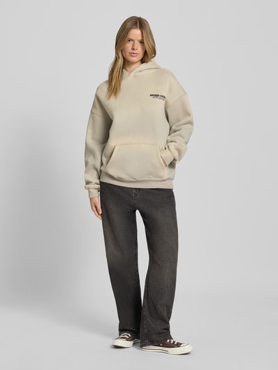 ANOTHER COTTON LAB Oversized Hoodie mit Kapuze Hellgrau 1