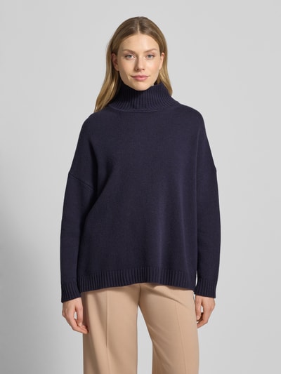 Weekend Max Mara Oversized Rollkragenpullover aus reiner Schurwolle Modell 'BORGIA' Marine 4