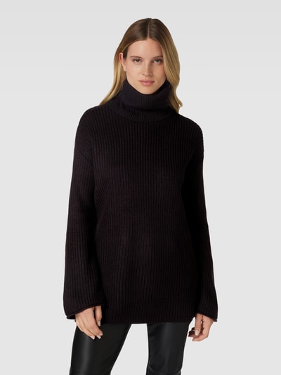 Vero Moda Strickpullover mit Rollkragen Modell 'SAYLA' Black 4