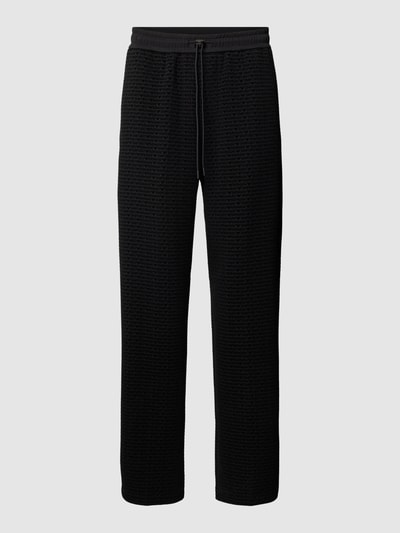 Emporio Armani Sweatpants mit Allover-Logo-Muster Black 2