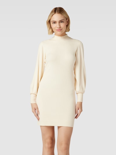 Vero Moda Gebreide jurk met opstaande kraag, model 'HOLLYKARISPUFF' Offwhite - 4