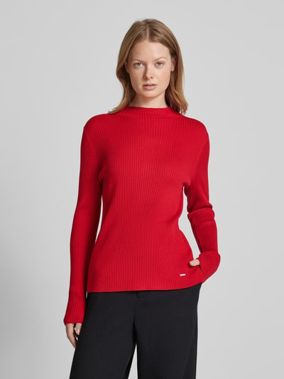 Brax Strickpullover mit Turtleneck Modell 'STYLE.LYNN' Rot 4